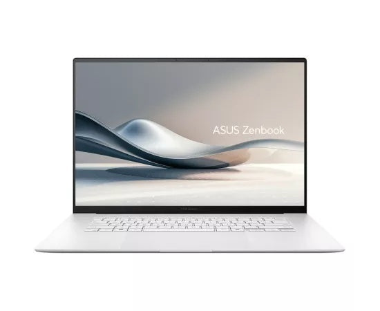 Laptop ASUS Zenbook S 16 OLED UM5606WA-RJ256X, 3K, Ecran tactil, AMD Ryzen™ AI 9 HX 370, 32GB RAM, SSD 2TB, AMD Radeon 890M, Windows 11 Pro, Scandinavian White