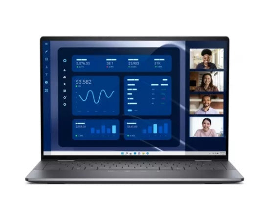 Laptop DELL Latitude 9450 2-în-1 N006L945014EMEA_2IN1_VP_WIN_FGP-05, 14" Full HD+, Intel® Core™ Ultra 7 165U, 32GB RAM, SSD 1TB, Intel Graphics, Windows 11 Pro, Gri