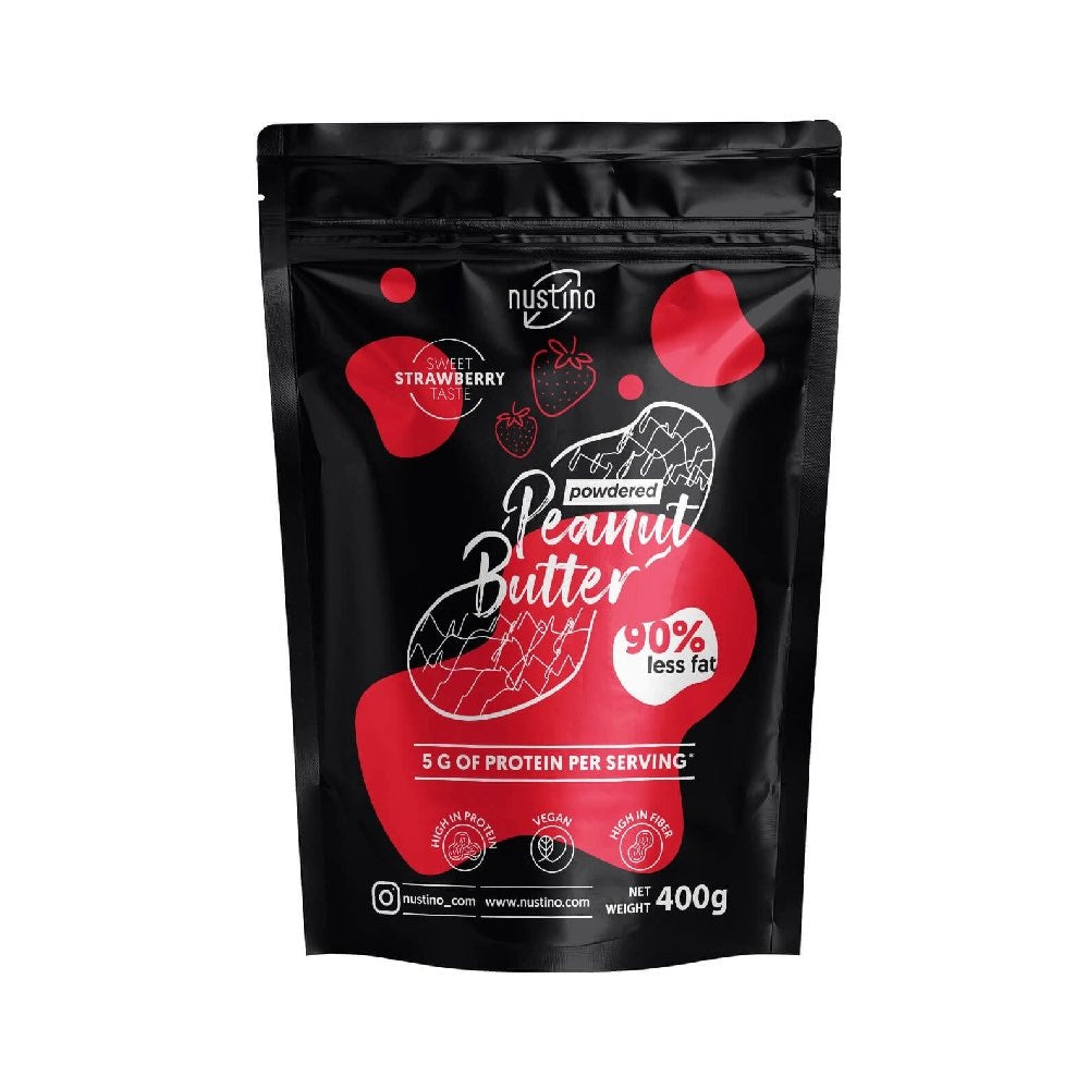 Powdered Peanut Butter 400g, pudra, Nustino, Proteina vegetala cu gust intens de cacao