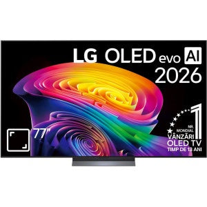 Televizor LED LG Smart TV OLED77C6ELB Seria evo AI C6 195cm 4K UHD HDR