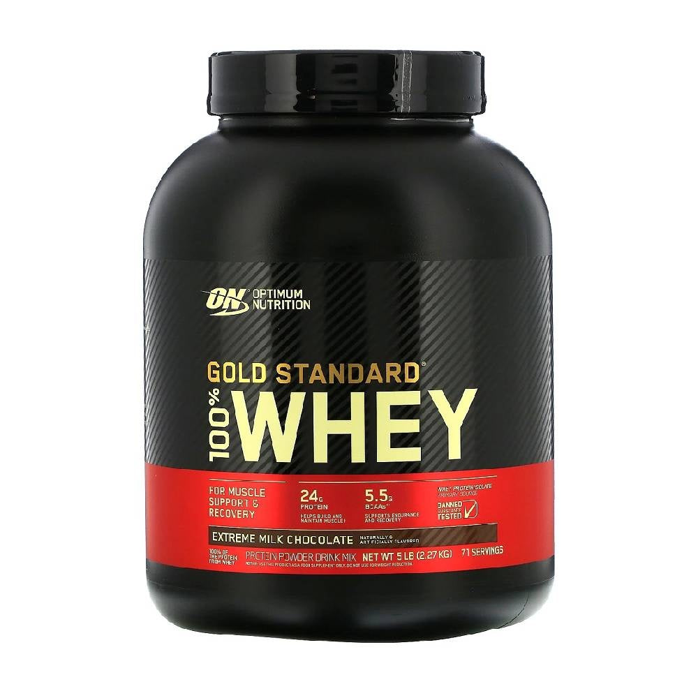 Whey Gold Standard 100% Protein 2,27kg, pudra, Optimum Nutrition, Concetrat proteic din zer
